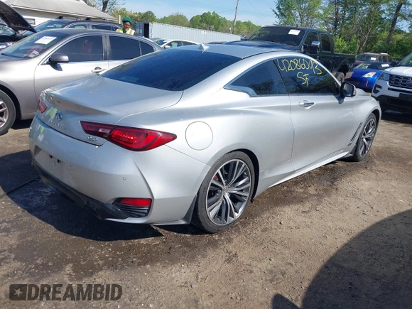 2017 Infiniti Q60 Premium with VIN JN1CV7EK5HM111183, listed as a IAAI auction lot 42086093 with 74,435 mi miles and . Bid and sale history available at DreamBid. Image 4.