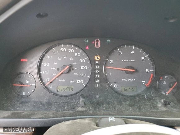 2000 Subaru Legacy Wagon Outback w/RB Equip with VIN 4S3BH6650Y7659836, listed as a Copart auction lot 66362564 with 216,939 mi miles and Salvage Title. Bid and sale history available at carsss.com. Image 9.