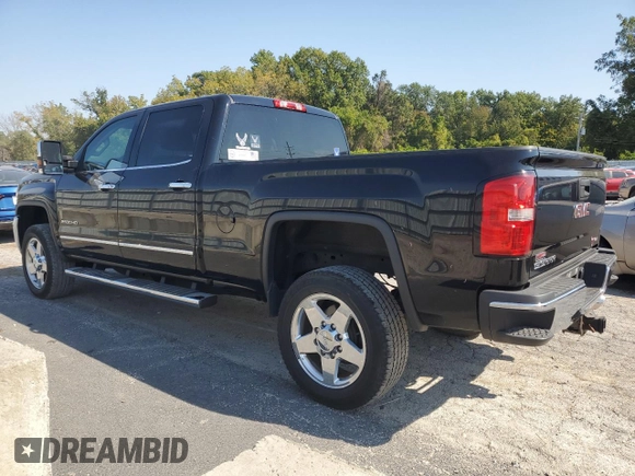 2015 GMC Sierra 2500HD SLT with VIN 1GT12ZEG4FF160722, listed as a Copart auction lot 75458644 with 337,580 mi miles and Salvage title. Bid and sale history available at DreamBid. Image 2.