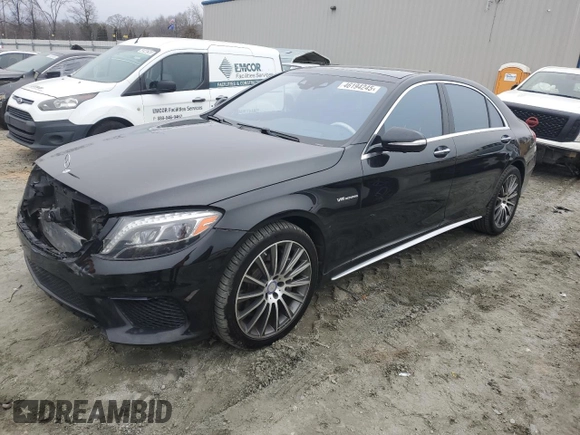 2016 Mercedes-Benz S-Class AMG S 63 with VIN WDDUG7JB7GA230120, listed as a Copart auction lot 46194245 with 113,118 mi miles and Salvage Title. Bid and sale history available at carsss.com. Image 1.