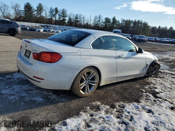2015 BMW 4 Series 428i with VIN WBA3V7C54FP772674, listed as a Copart auction lot 88060515 with 95,980 mi miles and Salvage Title. Bid and sale history available at carsss.com. Image 3.