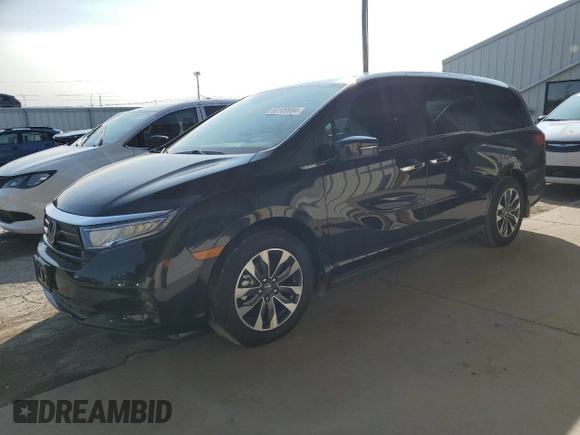 2024 Honda Odyssey EX-L with VIN 5FNRL6H64RB036234, listed as a Copart auction lot 68109994 with 106 mi miles and Salvage Title. Bid and sale history available at DreamBid. Image 1.