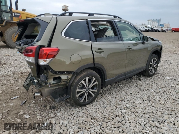 2023 Subaru Forester Limited with VIN JF2SKAPC4PH408779, listed as a Copart auction lot 59618705 with 10,385 mi miles and Salvage title. Bid and sale history available at DreamBid. Image 3.