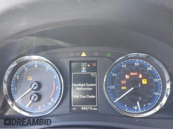 2019 Toyota Corolla L with VIN 2T1BURHE9KC203821, listed as a IAAI auction lot 41609444 with 46,615 mi miles and . Bid and sale history available at DreamBid. Image 7.