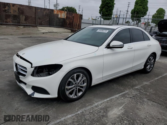 2018 Mercedes-Benz C 300 z VIN 55SWF4JB6JU275731, wystawiony jako Copart lot #55496575 z przebiegiem 51 107 mil mil oraz Szkoda całkowita • Salvage title. Historia ofert i sprzedaży dostępna na DreamBid. Obrazek 1.
