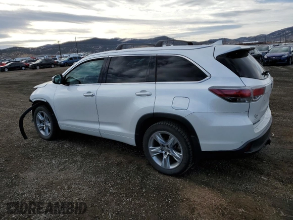 2015 Toyota Highlander Limited z VIN 5TDDKRFH2FS199751, wystawiony jako Copart lot #85231704 z przebiegiem 159 794 mil mil oraz Szkoda całkowita • Salvage title. Historia ofert i sprzedaży dostępna na DreamBid. Obrazek 2.