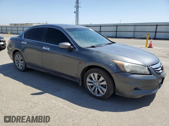 2011 Honda Accord EX-L with VIN 1HGCP3F88BA029560, listed as a Copart auction lot 56164185 with 154,983 mi miles and Salvage title. Bid and sale history available at DreamBid. Image 4.