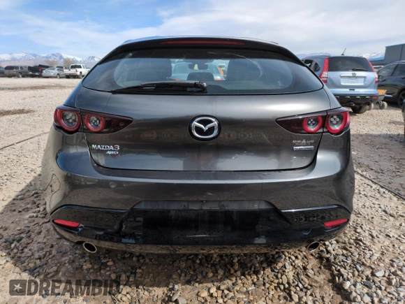 2019 Mazda 3 with VIN JM1BPBJM7K1140562, listed as a Copart auction lot 48569325 with 46,510 mi miles and Salvage title. Bid and sale history available at DreamBid. Image 6.