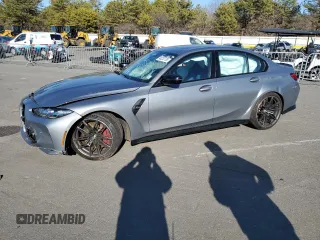 2022 BMW M3 Competition xDrive z VIN WBS43AY08NFM50916, wystawiony jako Copart lot #48232735 z przebiegiem 17 994 mil mil oraz Szkoda całkowita • Salvage title. Historia ofert i sprzedaży dostępna na DreamBid. Obrazek 1.