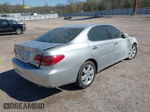 2005 Lexus ES 350 with VIN JTHBA30G155066277, listed as a IAAI auction lot 41843445 with Not provided miles and . Bid and sale history available at DreamBid. Image 4.