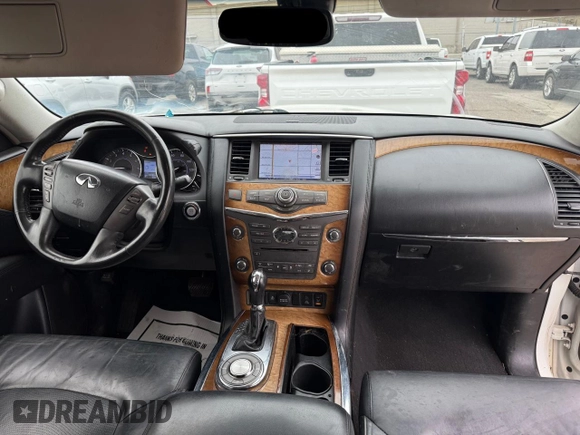 2014 Infiniti QX80 z VIN JN8AZ2NF3E9554806, wystawiony jako Copart lot #59925155 z przebiegiem 185 769 mil mil oraz Czysty tytuł • Clean title. Historia ofert i sprzedaży dostępna na DreamBid. Obrazek 9.