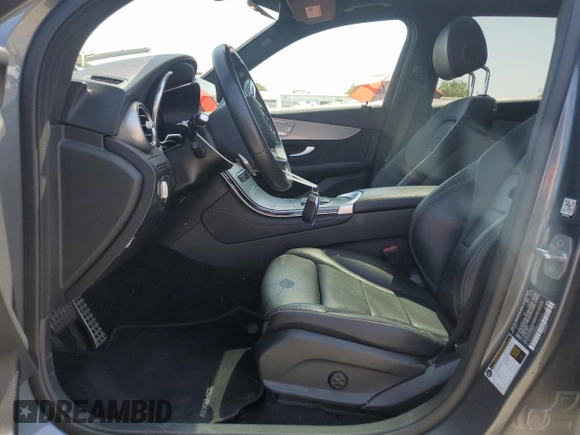 2021 Mercedes-Benz GLC 300 with VIN W1N0G8DB8MV270973, listed as a Copart auction lot 57184335 with 43,304 mi miles and Salvage title. Bid and sale history available at DreamBid. Image 7.