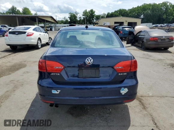 2013 Volkswagen Jetta SE with VIN 3VWDP7AJ3DM421904, listed as a Copart auction lot 63367515 with 98,523 mi miles and Salvage title. Bid and sale history available at DreamBid. Image 6.