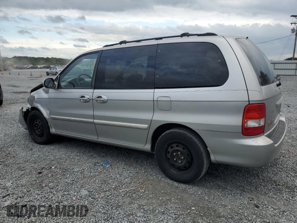 2005 Kia Sedona LX with VIN KNDUP132856712907, listed as a Copart auction lot 75751424 with 177,893 mi miles and Salvage Title. Bid and sale history available at carsss.com. Image 2.