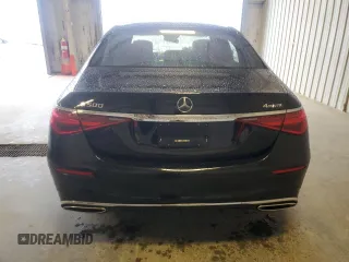 2022 Mercedes-Benz S-Class S 500 with VIN W1K6G6DB3NA107684, listed as a Copart auction lot 48177345 with 0 mi miles and Salvage Title. Bid and sale history available at carsss.com. Image 6.
