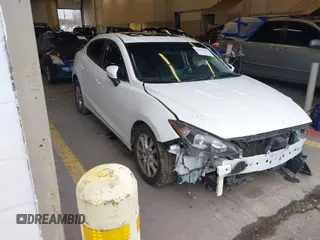 2014 Mazda 3 i Grand Touring with VIN JM1BM1W71E1202029, listed as a IAAI auction lot 41579181 with Not Provided miles. Bid and sale history available at carsss.com. Image 1.
