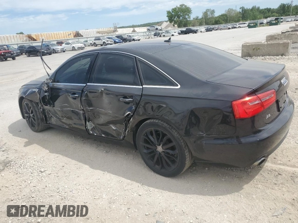 2013 Audi A6 Premium Plus with VIN WAUGFAFC6DN120024, listed as a Copart auction lot 57146605 with 140,767 mi miles and Salvage title. Bid and sale history available at DreamBid. Image 2.