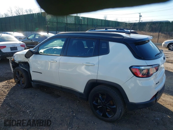 2020 Jeep Compass Latitude with VIN 3C4NJDBB9LT139639, listed as a IAAI auction lot 41695315 with 64,927 mi miles and . Bid and sale history available at DreamBid. Image 3.