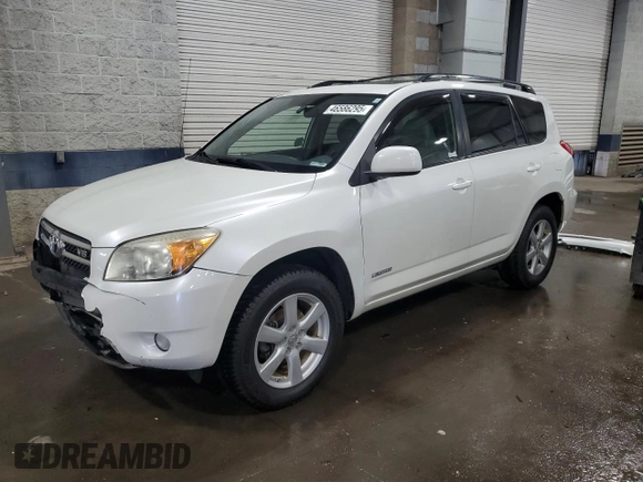 2007 Toyota RAV4 Limited with VIN JTMBK31V475024121, listed as a Copart auction lot 46586295 with 180,863 mi miles and Salvage Title. Bid and sale history available at carsss.com. Image 1.