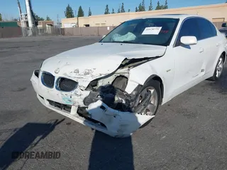 2007 BMW 5 Series 530i with VIN WBANE73537CM49119, listed as a IAAI auction lot 41678779 with 1 mi miles. Bid and sale history available at carsss.com. Image 2.