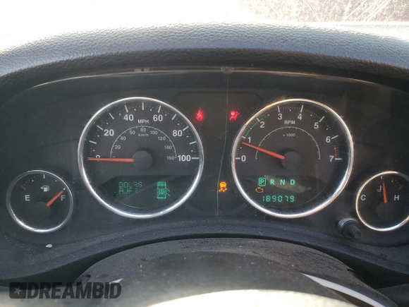 2012 Jeep Wrangler Unlimited Rubicon with VIN 1C4HJWFG4CL114089, listed as a Copart auction lot 49436495 with 189,079 mi miles and Salvage title. Bid and sale history available at DreamBid. Image 9.
