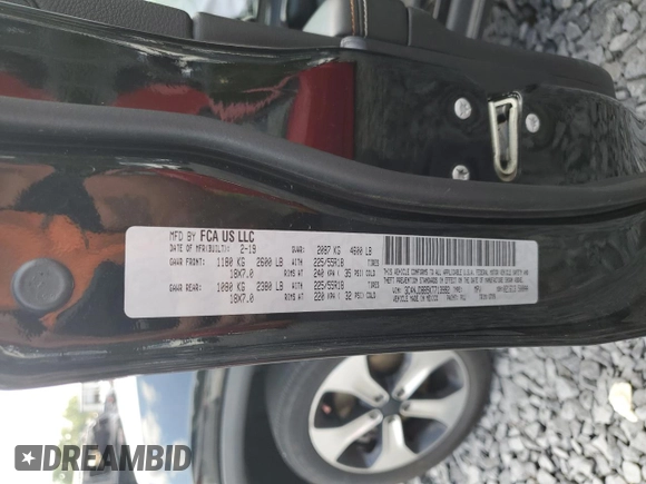 2019 Jeep Compass Latitude z VIN 3C4NJDBB5KT713992, wystawiony jako Copart lot #64503495 z przebiegiem 99 097 mil mil oraz Szkoda całkowita • Salvage title. Historia ofert i sprzedaży dostępna na DreamBid. Obrazek 13.