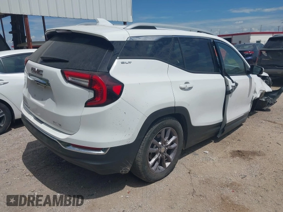 2023 GMC Terrain SLT z VIN 3GKALVEG5PL193925, wystawiony jako IAAI lot #42831280 z przebiegiem 49 297 mil mil oraz . Historia ofert i sprzedaży dostępna na DreamBid. Obrazek 4.