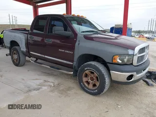 2004 Dodge 2500 SLT with VIN 3D3KU28C54G165347, listed as a IAAI auction lot 41378509 with 192,044 mi miles. Bid and sale history available at carsss.com. Image 1.