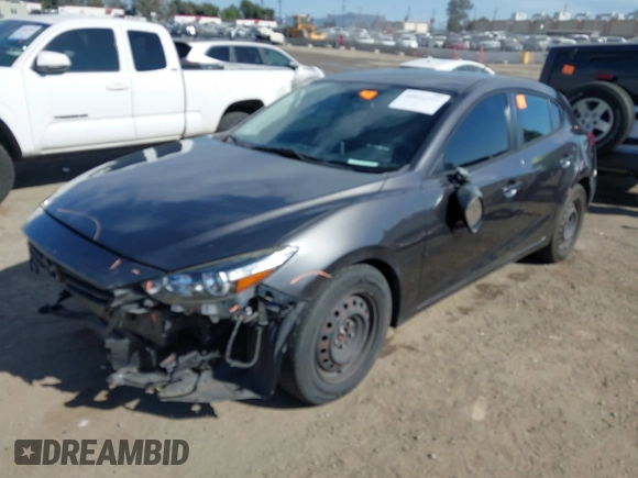 2017 Mazda 3 Sport with VIN 3MZBN1K76HM101415, listed as a IAAI auction lot 42012311 with 222,246 mi miles. Bid and sale history available at carsss.com. Image 18.
