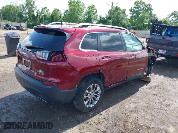 2019 Jeep Cherokee Latitude Plus z VIN 1C4PJLLN2KD147453, wystawiony jako IAAI lot #42552461 z przebiegiem 84 456 mil mil oraz . Historia ofert i sprzedaży dostępna na DreamBid. Obrazek 4.