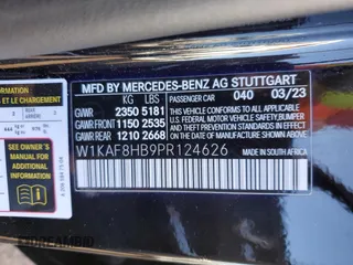 2023 Mercedes-Benz C 43 AMG with VIN W1KAF8HB9PR124626, listed as a Copart auction lot 78932704 with 3,295 mi miles and Salvage Title. Bid and sale history available at DreamBid. Image 13.