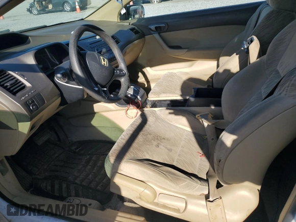 2007 Honda Civic Cpe LX with VIN 2HGFG12647H536132, listed as a Copart auction lot 50352145 with 187,624 mi miles and Salvage Title. Bid and sale history available at carsss.com. Image 7.