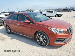 2015 Hyundai Sonata Sport z VIN 5NPE34AB4FH153139, wystawiony jako Copart lot #52351525 z przebiegiem 104 165 mil mil oraz Czysty tytuł • Clean title. Historia ofert i sprzedaży dostępna na DreamBid. Obrazek 4.