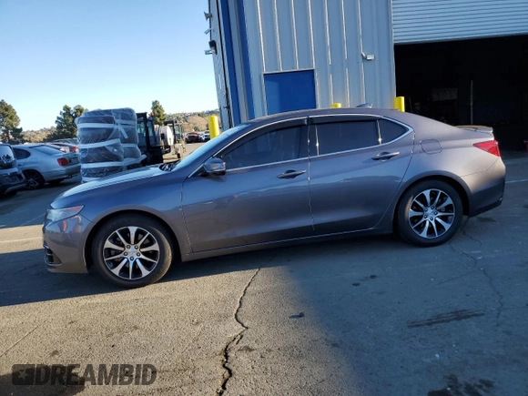 2017 Acura TLX with VIN 19UUB1F33HA002755, listed as a Copart auction lot 41711975 with 108,262 mi miles and Salvage Title. Bid and sale history available at carsss.com. Image 1.