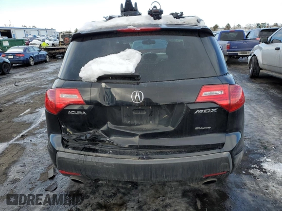 2008 Acura MDX Tech Pkg with VIN 2HNYD28328H532921, listed as a Copart auction lot 41893715 with 189,592 mi miles and Salvage Title. Bid and sale history available at carsss.com. Image 6.