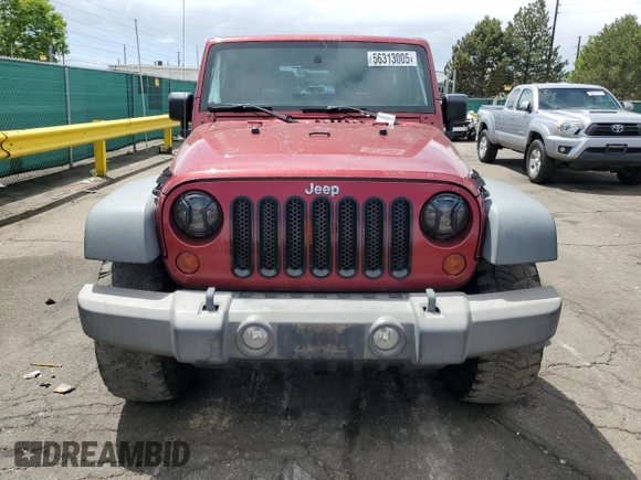 2012 Jeep Wrangler Sport with VIN 1C4AJWAG4CL278063, listed as a Copart auction lot 56313005 with 109,998 mi miles and Salvage title. Bid and sale history available at DreamBid. Image 5.