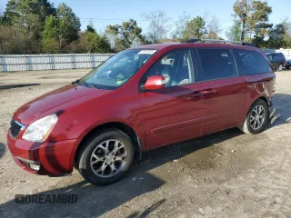 2014 Kia Sedona LX with VIN KNDMG4C71E6547005, listed as a Copart auction lot 51817335 with 224,244 mi miles and Salvage Title. Bid and sale history available at carsss.com. Image 1.