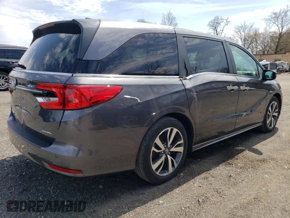 2023 Honda Odyssey Touring with VIN 5FNRL6H84PB019285, listed as a Copart auction lot 53273085 with 29,053 mi miles and Salvage Title. Bid and sale history available at DreamBid. Image 3.