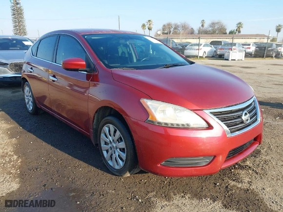 2015 Nissan Sentra S with VIN 3N1AB7AP0FY352161, listed as a IAAI auction lot 41459941 with 109,820 mi miles. Bid and sale history available at carsss.com. Image 1.