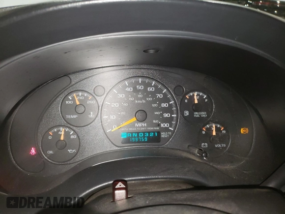 1999 Chevrolet Blazer LS with VIN 1GNCT18W5XK136973, listed as a Copart auction lot 60284865 with 199,759 mi miles and Clean title. Bid and sale history available at DreamBid. Image 9.