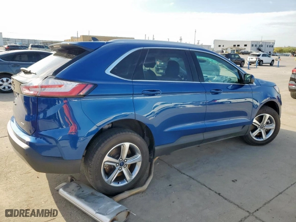 2022 Ford Edge SEL with VIN 2FMPK4J9XNBB09287, listed as a Copart auction lot 50370455 with 0 mi miles and Salvage Title. Bid and sale history available at carsss.com. Image 3.