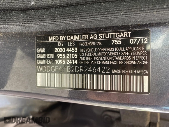 2013 Mercedes-Benz C 250 Sport с VIN WDDGF4HB2DR246422, выставлен на аукционе Copart как лот 65942685 с пробегом 118 019 миль миль и Чистый • Clean title. История ставок и продаж доступна на DreamBid. Изображение 10.