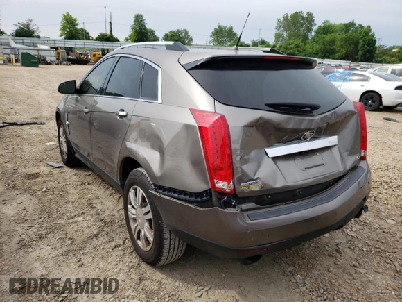 2012 Cadillac SRX Luxury Collection with VIN 3GYFNAE37CS556432, listed as a Copart auction lot 48050322 with 177,598 mi miles and Salvage Title. Bid and sale history available at carsss.com. Image 9.