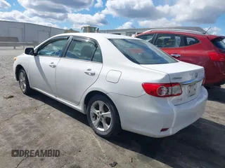 2011 Toyota Corolla L with VIN 2T1BU4EE6BC640408, listed as a IAAI auction lot 40565528 with 134,656 mi miles. Bid and sale history available at carsss.com. Image 3.