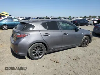 2013 Lexus CT 200h with VIN JTHKD5BH7D2165971, listed as a Copart auction lot 62601165 with 96,848 mi miles and Salvage title. Bid and sale history available at DreamBid. Image 3.