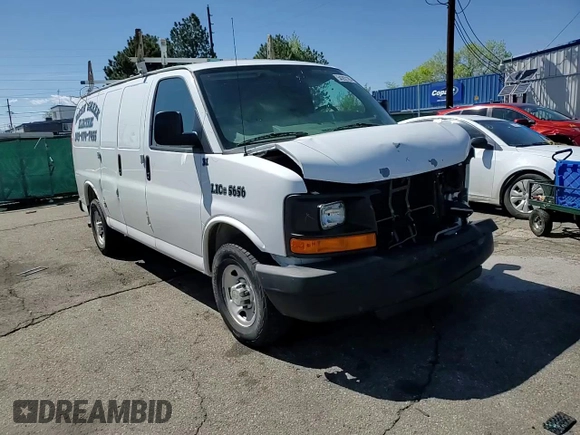 2012 Chevrolet Express Cargo z VIN 1GCWGFCA1C1193688, wystawiony jako Copart lot #54392185 z przebiegiem 133 617 mil mil oraz Szkoda całkowita • Salvage title. Historia ofert i sprzedaży dostępna na DreamBid. Obrazek 14.