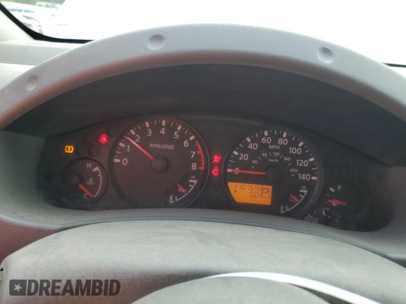 2017 Nissan Frontier SV with VIN 1N6DD0FRXHN712085, listed as a Copart auction lot 57154135 with 110,769 mi miles and Salvage title. Bid and sale history available at DreamBid. Image 9.