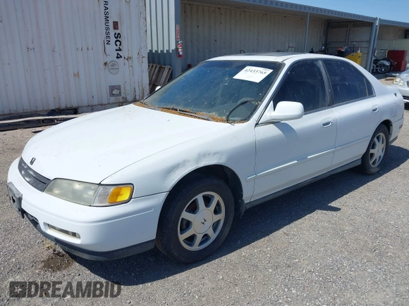 1995 Honda Accord EX z VIN 1HGCD5565SA042044, wystawiony jako IAAI lot #42433765 z przebiegiem 255 906 mil mil oraz . Historia ofert i sprzedaży dostępna na DreamBid. Obrazek 2.