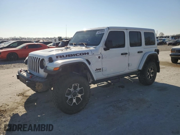 2018 Jeep Wrangler Unlimited Rubicon с VIN 1C4HJXFGXJW210780, выставлен на аукционе Copart как лот 50590655 с пробегом 98 416 миль миль и Списание • Salvage title. История ставок и продаж доступна на DreamBid. Изображение 1.