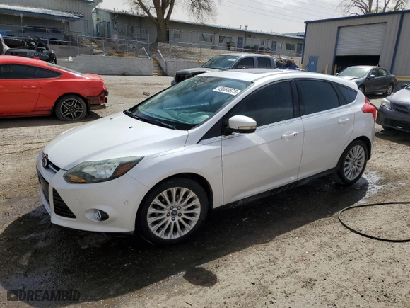 2012 Ford Focus Titanium with VIN 1FAHP3N22CL449814, listed as a Copart auction lot 49080875 with 127,022 mi miles and Salvage Title. Bid and sale history available at carsss.com. Image 1.